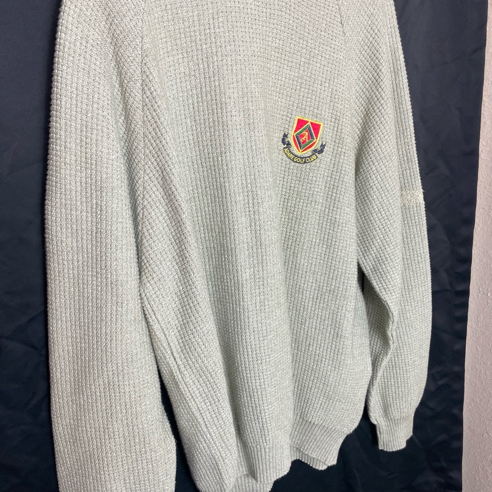 oscar jacobson Turnsberry Scotland Sweater Men L Olive Green